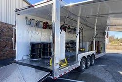 Mobile hazmat firefighter training