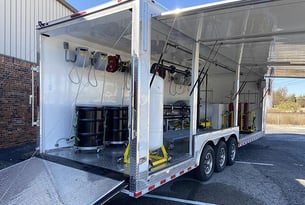 Realistic fire training, WHP training towers, 2024, Mobile hazmat firefighter training