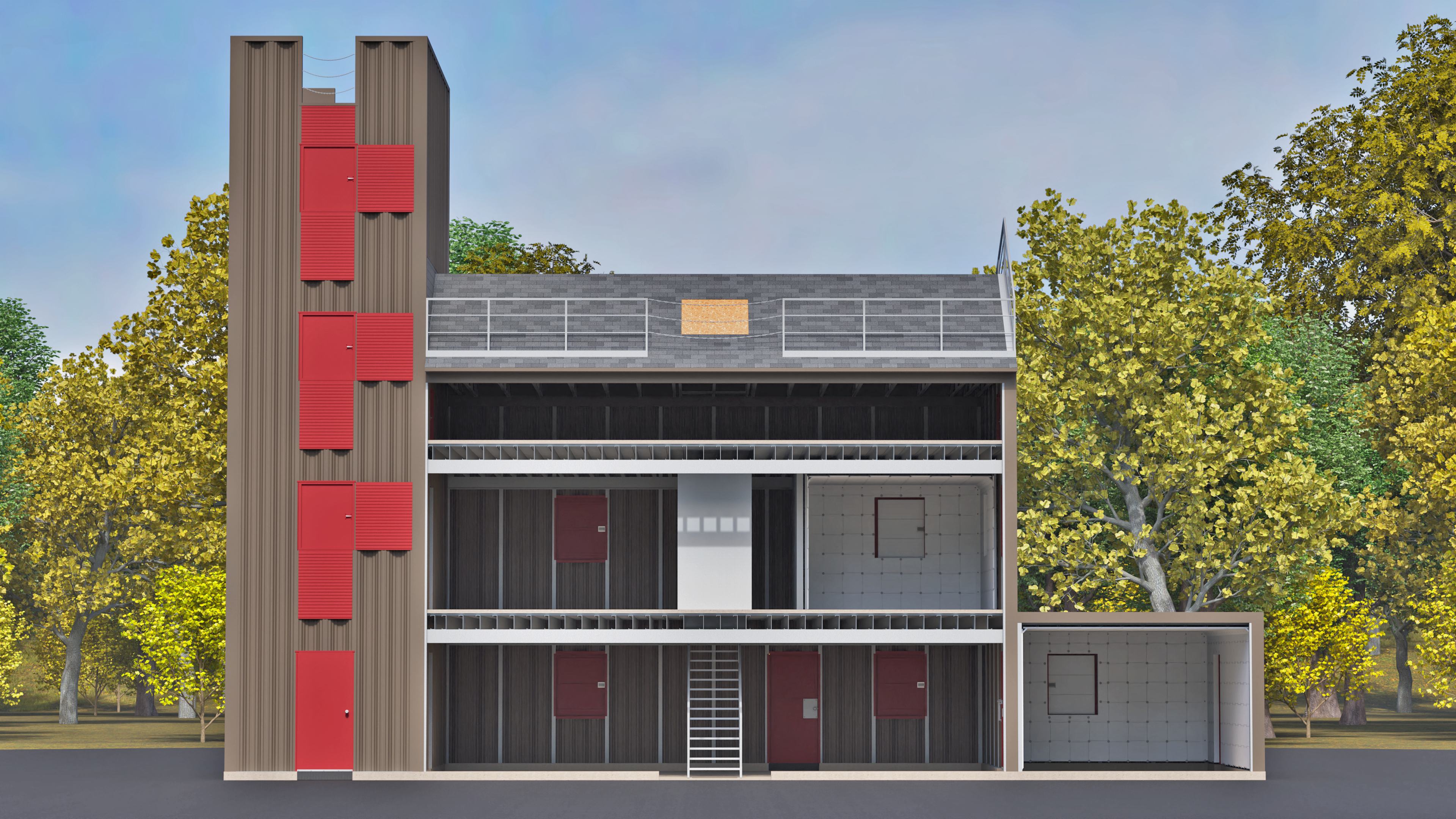 Training facility inspection diagram