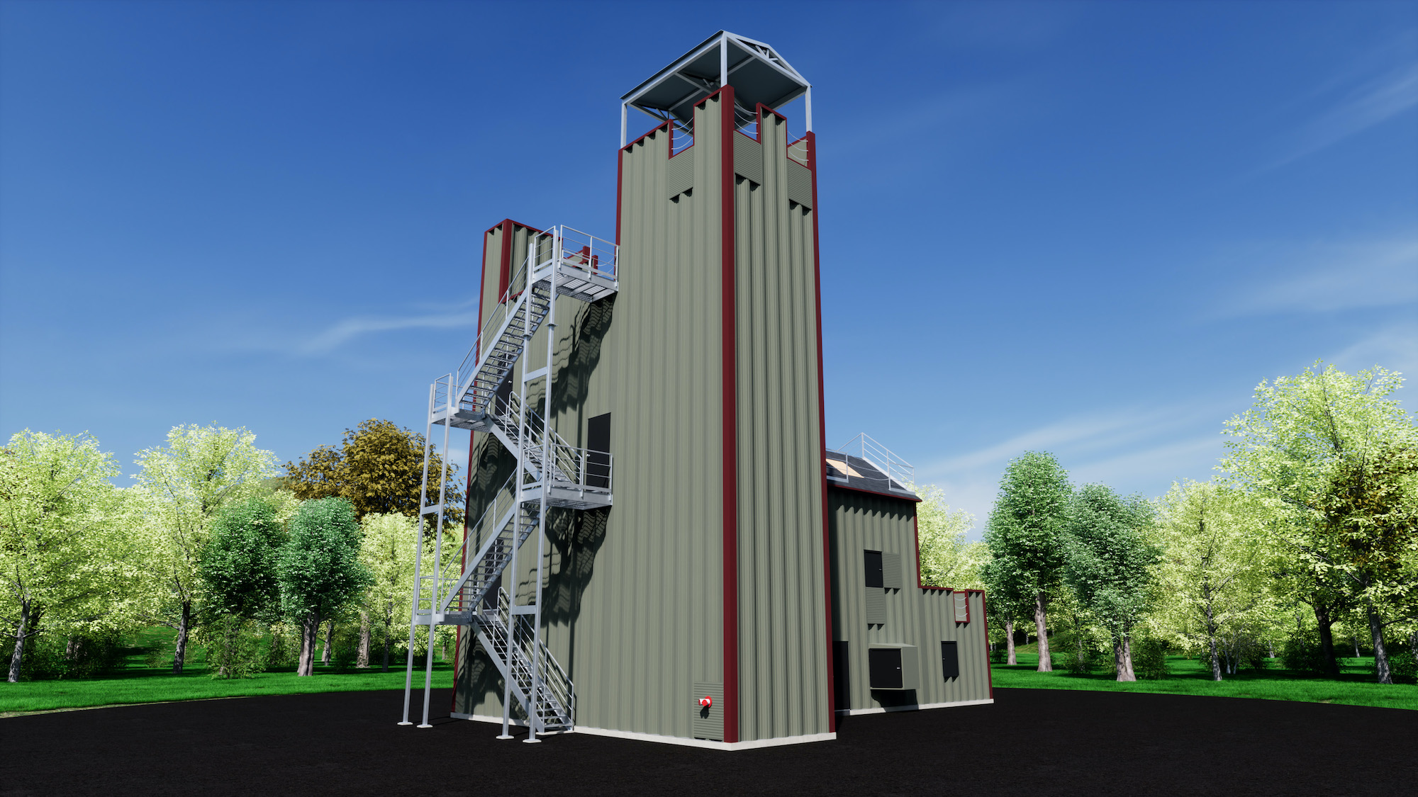 3D Visualization of training tower